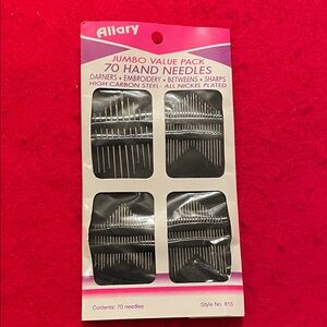 Allary Jumbo Value Pack Hand Needles - Silver